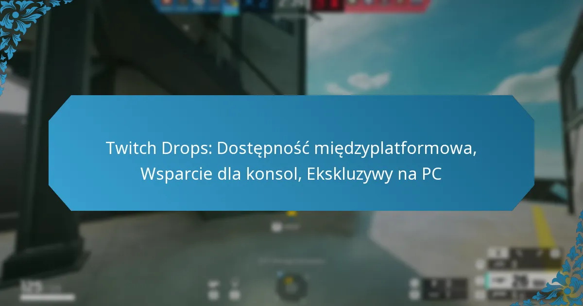 Twitch Drops: Dostępność międzyplatformowa, Wsparcie dla konsol, Ekskluzywy na PC